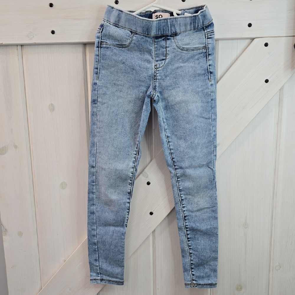 SO Light Wash Girl Jeggings